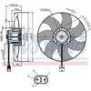 Nissen Rad Fan/Motor, 85726 85726